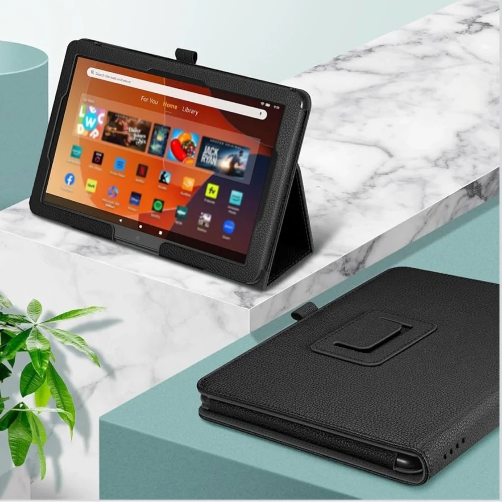 🚨5 for 25 🚨 Black Tablet Cover Case 10.1 Amazon Fire